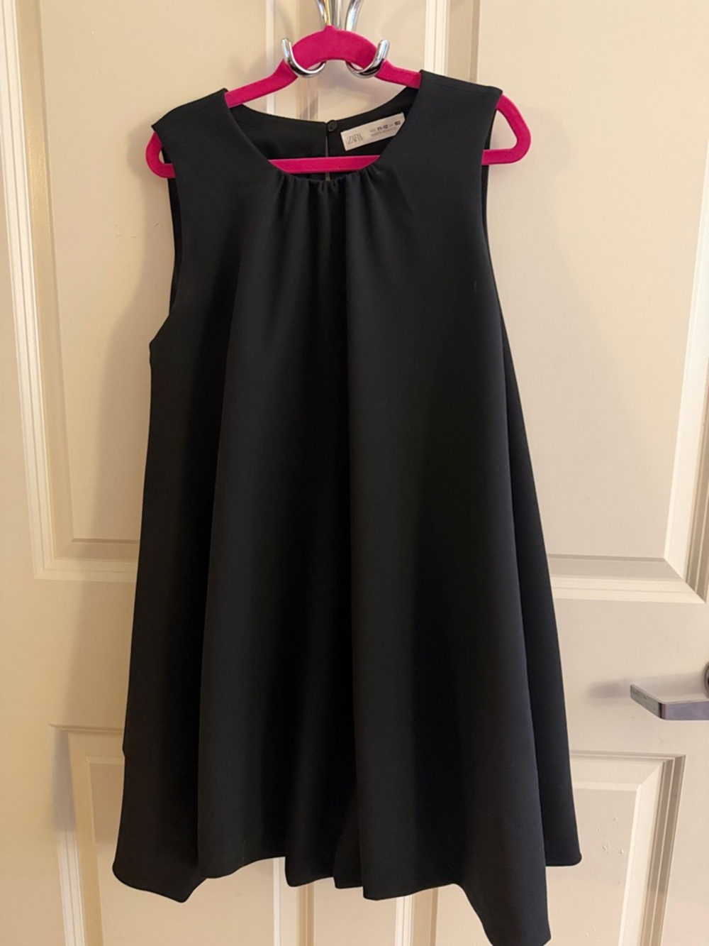 Zara Black Sleeveless Girls' Flared Dress